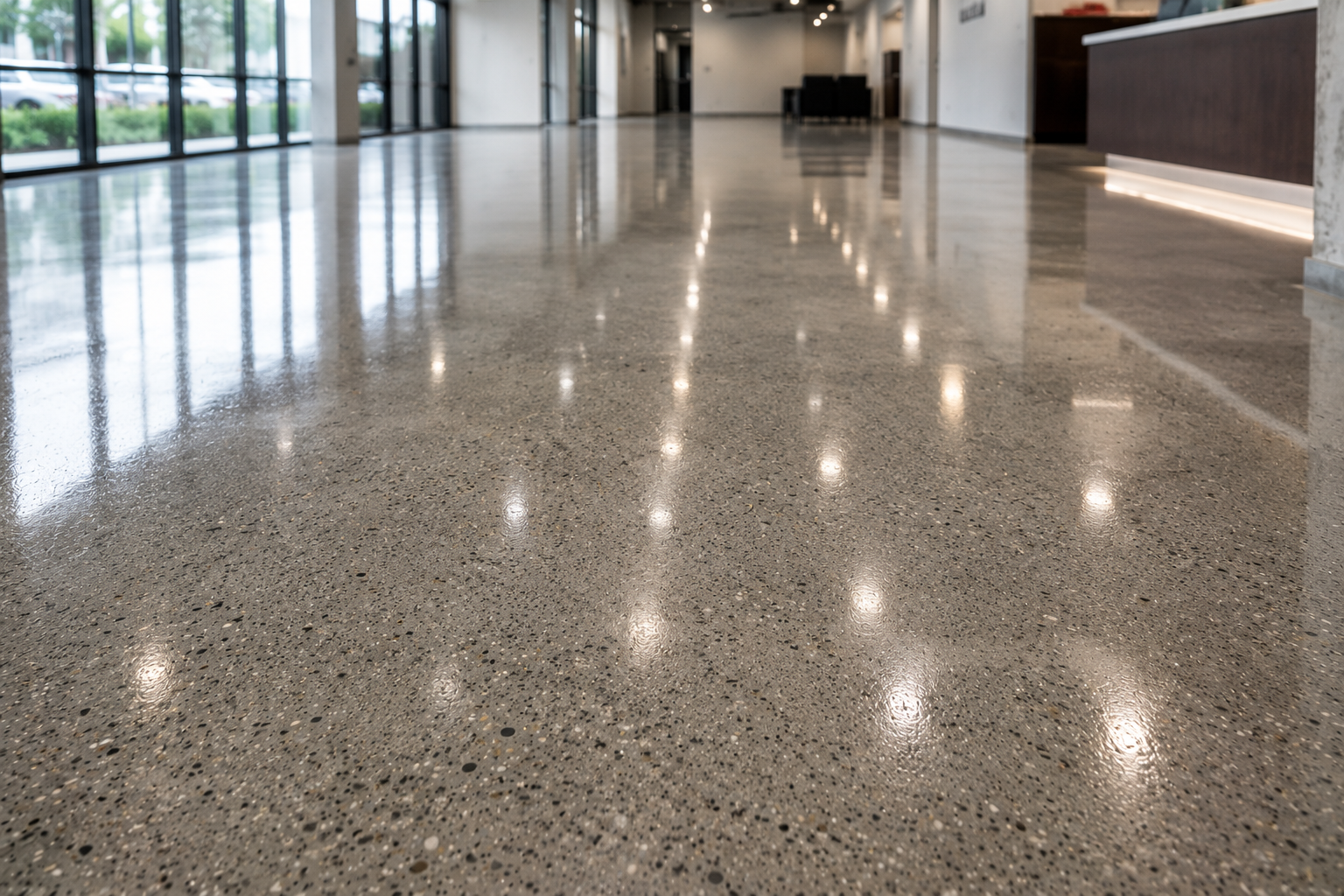 Commercial Concrete Polishing install in Palm Beach County, Florida
