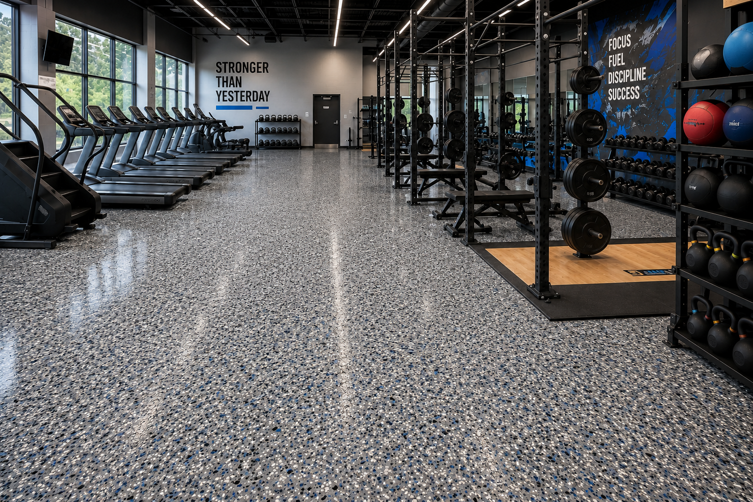 Gym & Fitness Floors install in Palm Beach County, Florida