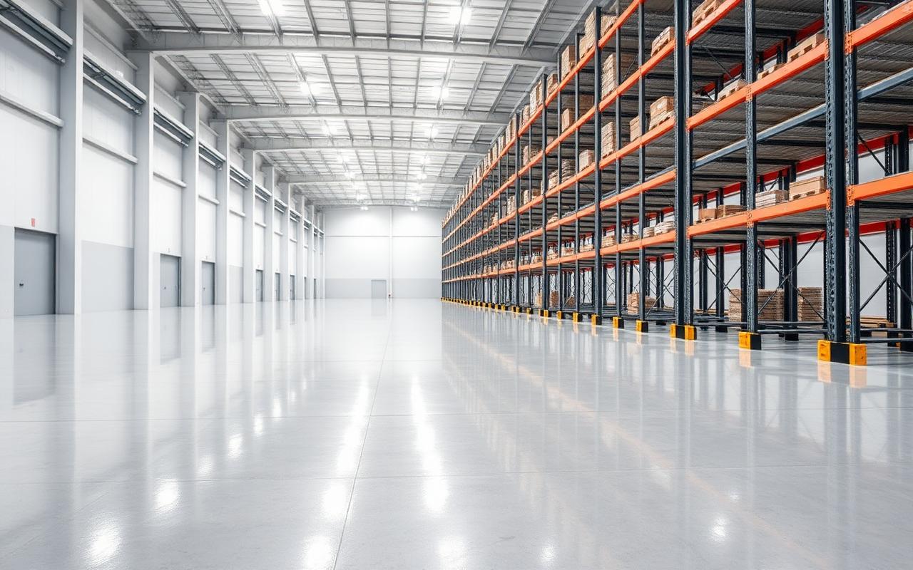 Warehouse Epoxy Floors install in Palm Beach County, Florida